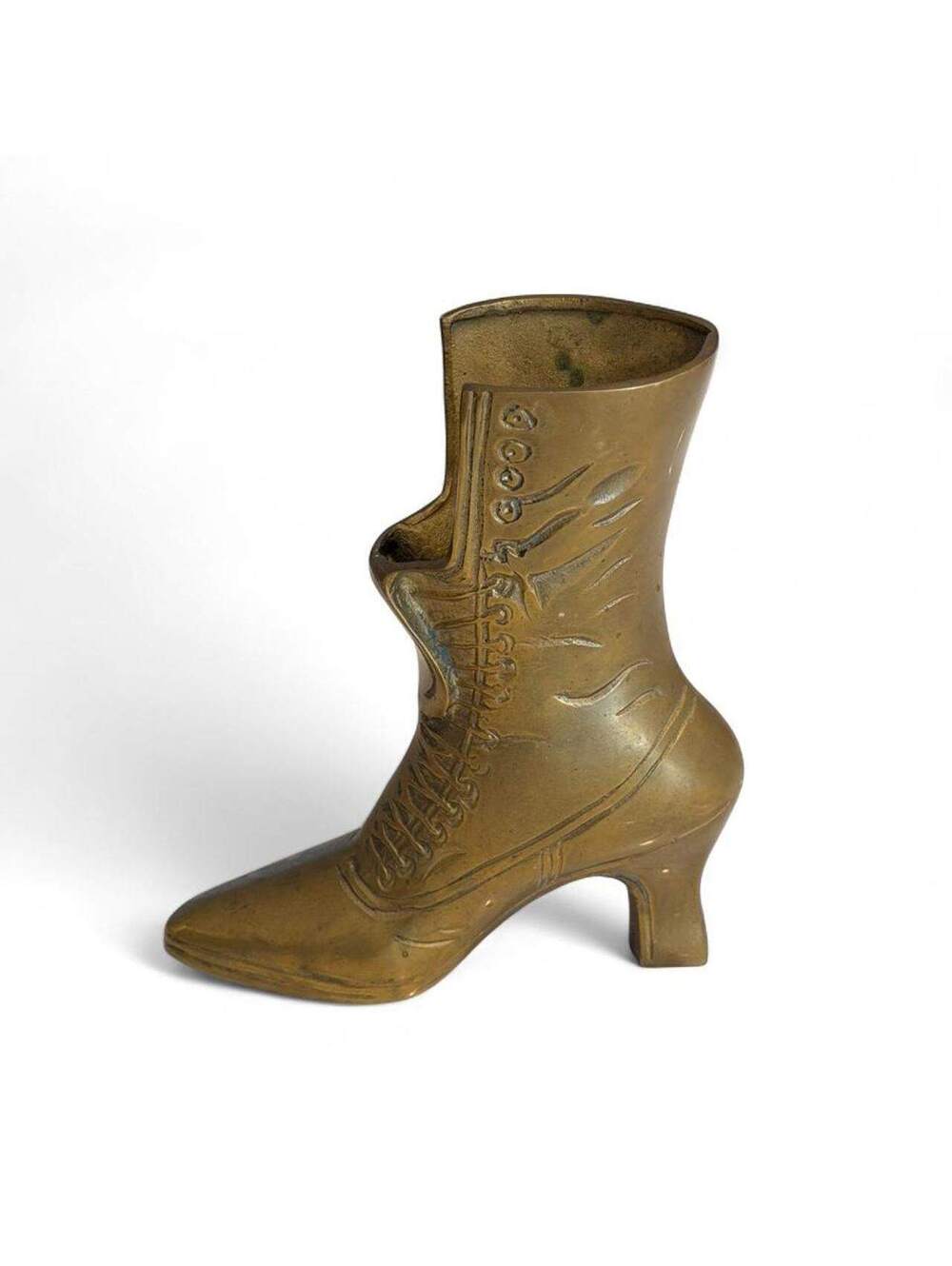 Vintage Brass Boot Shaped Decorative Figurine